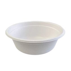 Tányér leveses 750 ml komposztálható cukornád 50 db/csomag natúr Asztali kiegészítők, kellékek Egyéb