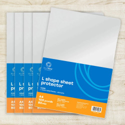 Genotherm `L` A4, 80 micron víztiszta Bluering® 100 db/csomag,