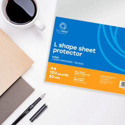 Genotherm `L` A4, 80 micron víztiszta Bluering® 100 db/csomag,