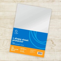 Genotherm `L` A4, 80 micron víztiszta Bluering® 100 db/csomag, L genotherm Bluering