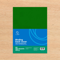 Hátlap, A4, 230 g. bőrhatású 100 db/csomag, Bluering® zöld Kötészeti kellék Bluering