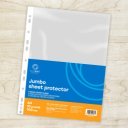 Genotherm lefűzhető, A4, 100 micron jumbo víztiszta Bluering® 10 db/csomag,