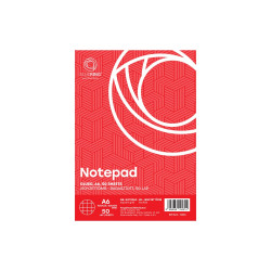 Jegyzettömb ragasztott, A6, 50lap, Bluering® kockás Jegyzettömb Bluering