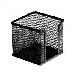 Fémhálós kockatömbtartó 10x10x8cm, Bluering® fekete Fémhálós család Bluering