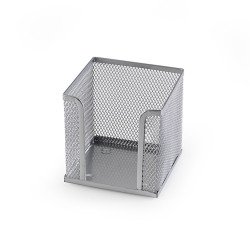 Fémhálós kockatömbtartó 10x10x8cm, Bluering® ezüst Fémhálós család Bluering