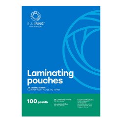 Lamináló fólia A3, 125 micron 100 db/doboz, Bluering® Kötészeti kellék Bluering