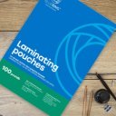 Lamináló fólia A3, 80 micron öntapadó hátlappal 100 db/doboz, Bluering®,