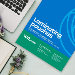 Lamináló fólia A3, 80 micron öntapadó hátlappal 100 db/doboz, Bluering®,