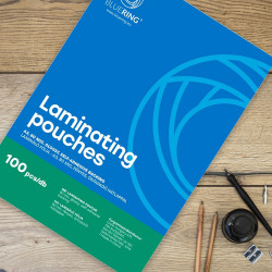 Lamináló fólia A3, 80 micron öntapadó hátlappal 100 db/doboz, Bluering®,