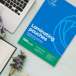 Lamináló fólia A4, 80 micron öntapadó hátlappal 100 db/doboz, Bluering®,