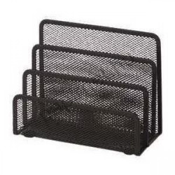 Fémhálós levéltartó 3 rekeszes Bluering® fekete Fémhálós család Bluering