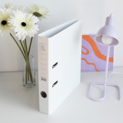 Iratrendező A4, 5cm, két oldalt PP borítás,lapraszerelt, Bluering® Premium fehér