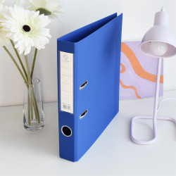 Iratrendező A4, 5cm, két oldalt PP borítás,lapraszerelt, Bluering® Premium kék