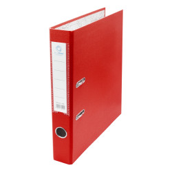 Iratrendező A4, 5cm, két oldalt PP borítás,lapraszerelt, Bluering® Premium piros Iratrendező Bluering