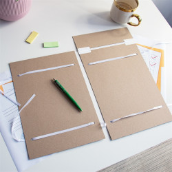 Szalagos irományfedél A4, hajtókás, klapnis 750g. 80cm-es szalaggal Bluering® Szalagos irományfedél Bluering