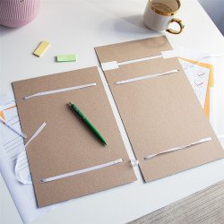 Szalagos irományfedél A4, hajtókás, klapnis 750g. 80cm-es szalaggal Bluering® Szalagos irományfedél Bluering