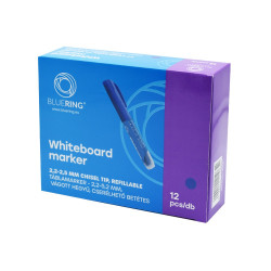 Táblamarker 2,2-5,2mm, vágott hegyű, cserélhető betétes, Bluering kék Táblamarker Bluering