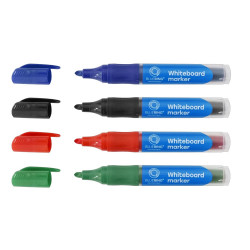 Táblamarker 3mm, kerek, cserélhető betétes, Bluering®, 4 klf. szín Táblamarker Bluering