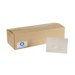 Boríték LC6 enyvezett újrahasznosított jobb ablakos (35x90mm) Bluering® Boríték Bluering