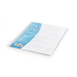 Regiszter műanyag 1-6 Bluering® szürke Regiszter Bluering