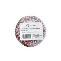 Aktakötöző zsineg nemzeti színű pamut 70 méter Bluering® Zsineg Bluering