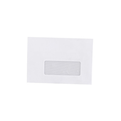 Boríték LC/6 enyvezett bélésnyomott jobb ablakos 35x90mm 114x162mm J28A20 Bluering® fehér