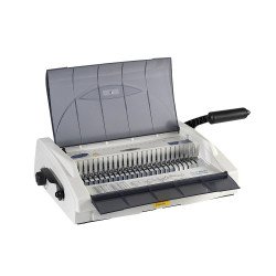 Spirálozógép, műanyag spirálkötéshez, 450lap, lyukasztás 25lap, Bluering® COMBINDER 450 Spirálozógép Bluering