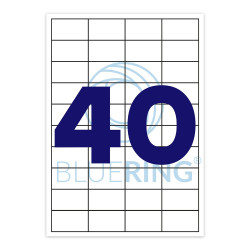 Etikett címke, 52,5x29,7mm, 100 lap, 40 címke/lap Bluering® Etikett - címke Bluering
