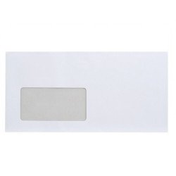 Boríték LA4 szilikonos bélésnyomott bal ablak 45x90mm 110×220mm B20A15 Bluering® fehér Boríték Bluering