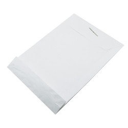 Tasak TB/3 redős-talpas 290 x 410 mm kapcsos 6 cm-es talp Bluering® fehér Tasak Bluering