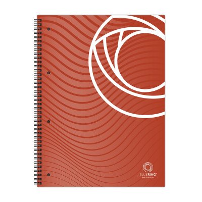 Spirálfüzet A4, 80lap, perforált lyukasztott Bluering® kockás