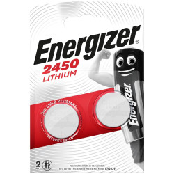 Elem gombelem CR2450 lítium 2 db/csomag, Energizer Elem, akkumulátor, töltő Energizer