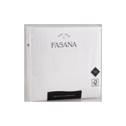 Szalvéta 3 rétegű 1/4 hajtás lapméret: 33 x 33 cm 50 db/csomag Fasana Lunch fehér Szalvéták Fasana Lunch