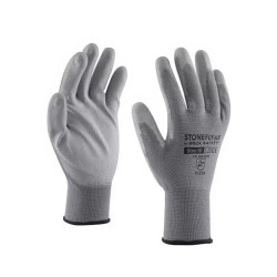 Szerelőkesztyű poliészter PU tenyérmártással XL-es méret Guarder szürke Szerelőkesztyű Egyéb
