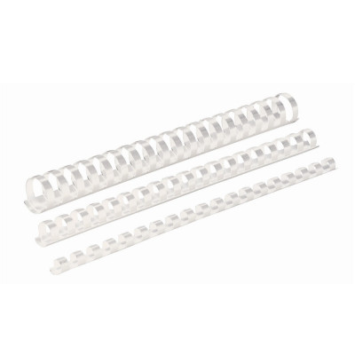 Spirál műanyag, 8mm, 21-40lap, 100 db/doboz, Fellowes® fehér