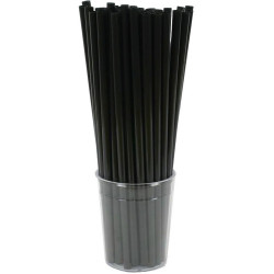 Szívószál PLA 500 db/csomag fekete Asztali kiegészítők, kellékek Egyéb