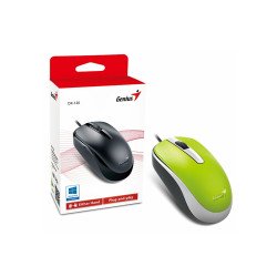 Egér optikai vezetékes DX-120 Genius zöld Egér, mutatóeszköz Genius