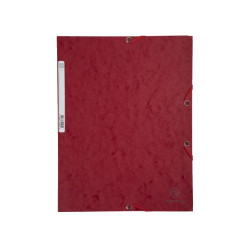 Gumis mappa karton  prespán A/4 Exacompta cseresznyepiros Gumis mappa Exacompta