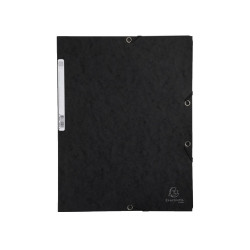 Gumis mappa karton prespán A/4 Exacompta fekete Gumis mappa Exacompta