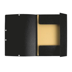 Gumis mappa karton prespán A/4 Exacompta fekete Gumis mappa Exacompta