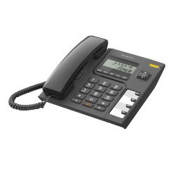 Telefonkészülék ALCATEL T56 (vezetékes, kijelző) fekete Fax - telefon Alcatel