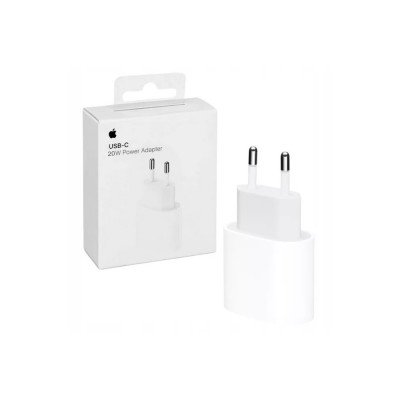 Töltő hálózati APPLE Type-C aljzat (20W, PD gyorstöltő, MUVV3ZM/A és MHJE3ZM/A utód) fehér