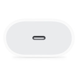 Töltő hálózati APPLE Type-C aljzat (20W, PD gyorstöltő, MUVV3ZM/A és MHJE3ZM/A utód) fehér