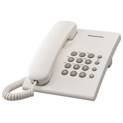 Telefonkészülék PANASONIC KX-TS500HGW (vezetékes) fehér Fax - telefon Panasonic