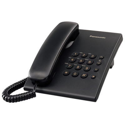 Telefonkészülék PANASONIC KX-TS500HGB (vezetékes) fekete