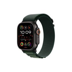 Okosóra APPLE Watch Ultra2 v2 Cellular 49mm Black titanium Case with Dark Green Alpine Loop - Small Okosóra Apple