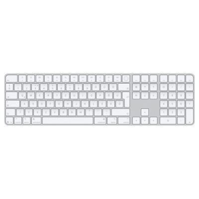 Billentyűzet APPLE MAGIC KEYBOARD bluetooth (QWERTZ, magyar nyelvű, Touch ID, számbillentyűzet) fehér