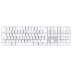Billentyűzet APPLE MAGIC KEYBOARD bluetooth (QWERTZ, magyar nyelvű, Touch ID, számbillentyűzet) fehér Billentyűzet Apple