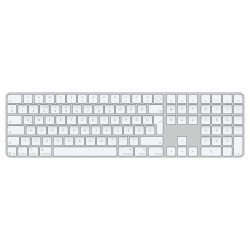 Billentyűzet APPLE MAGIC KEYBOARD bluetooth (QWERTZ, magyar nyelvű, Touch ID, számbillentyűzet) fehér Billentyűzet Apple