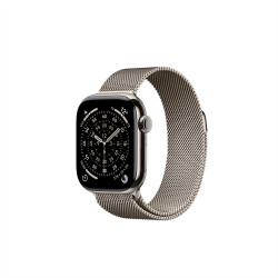 Okosóra APPLE Watch S10 Cellular 42mm Natural titanium Case with Natural Milanese Loop Okosóra Apple